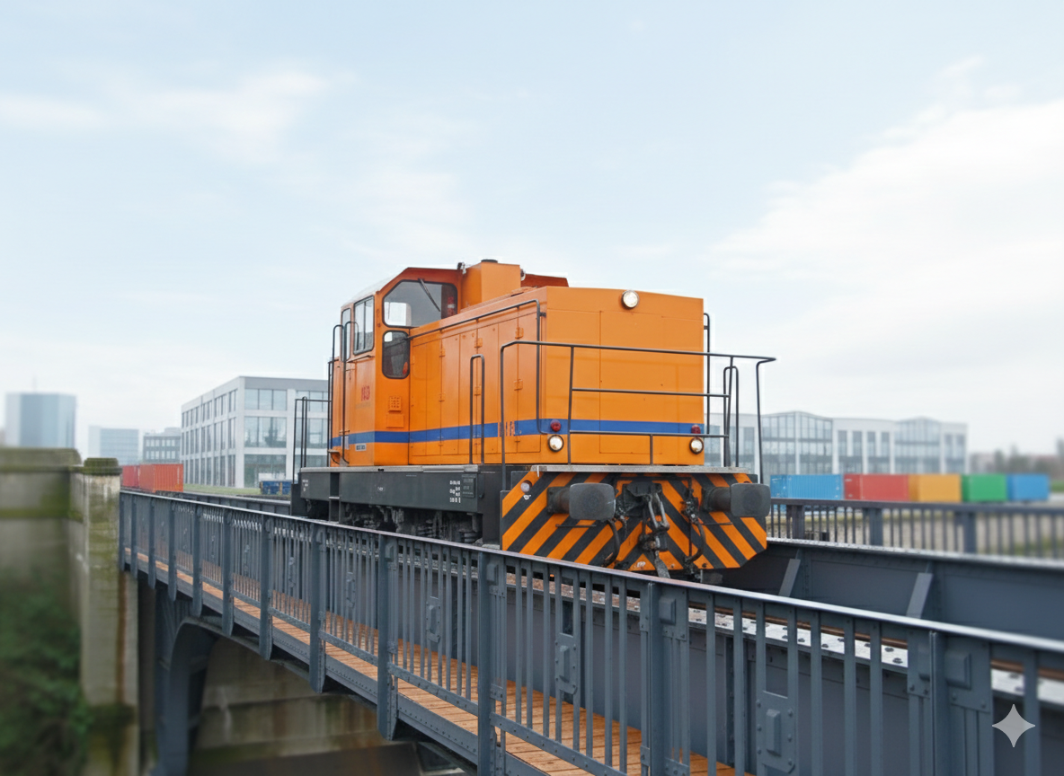 picture of the Henschel DHG 700C on track in action